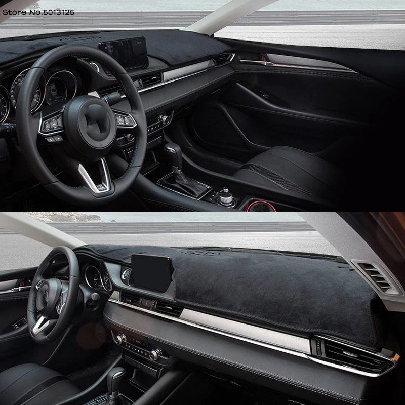 Bilens Instrumentbræt Måtte Dække Pad bagruden Mat solsejl Instrument Panel Tæppe LHD RHD For Mazda 3 Axela 2019 2020 2021
