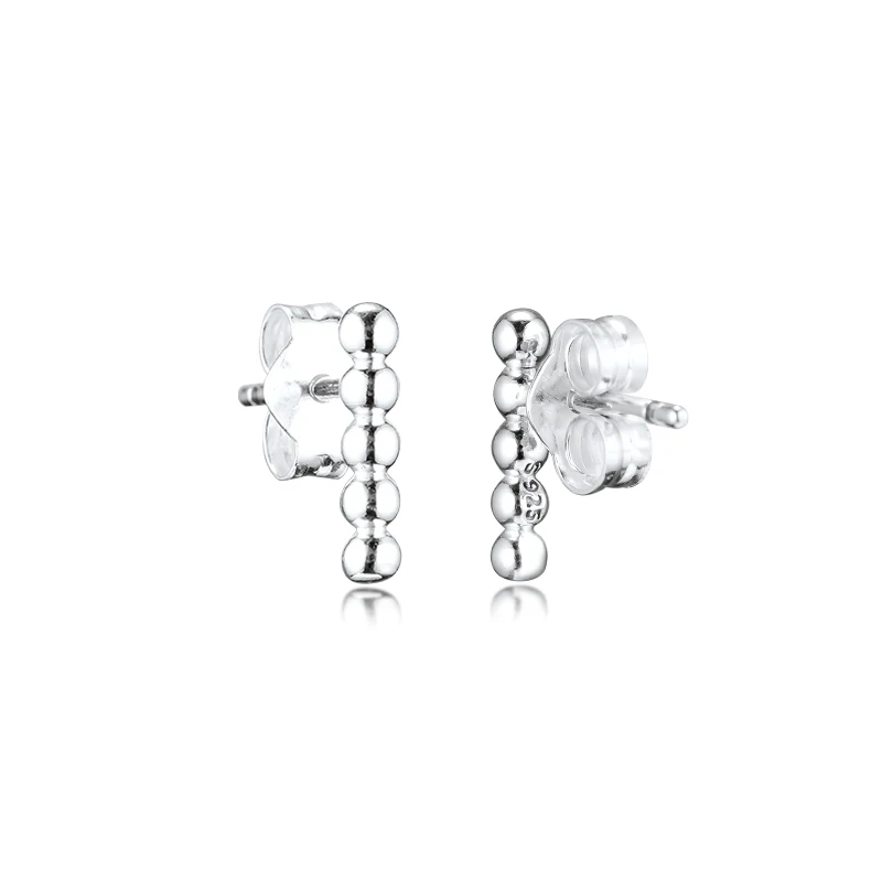 Række af Perler, Øreringe af 925 Sterling Sølv Smykker For Kvinden Gøre op Mode Kvindelige Øreringe Party Smykker Engros