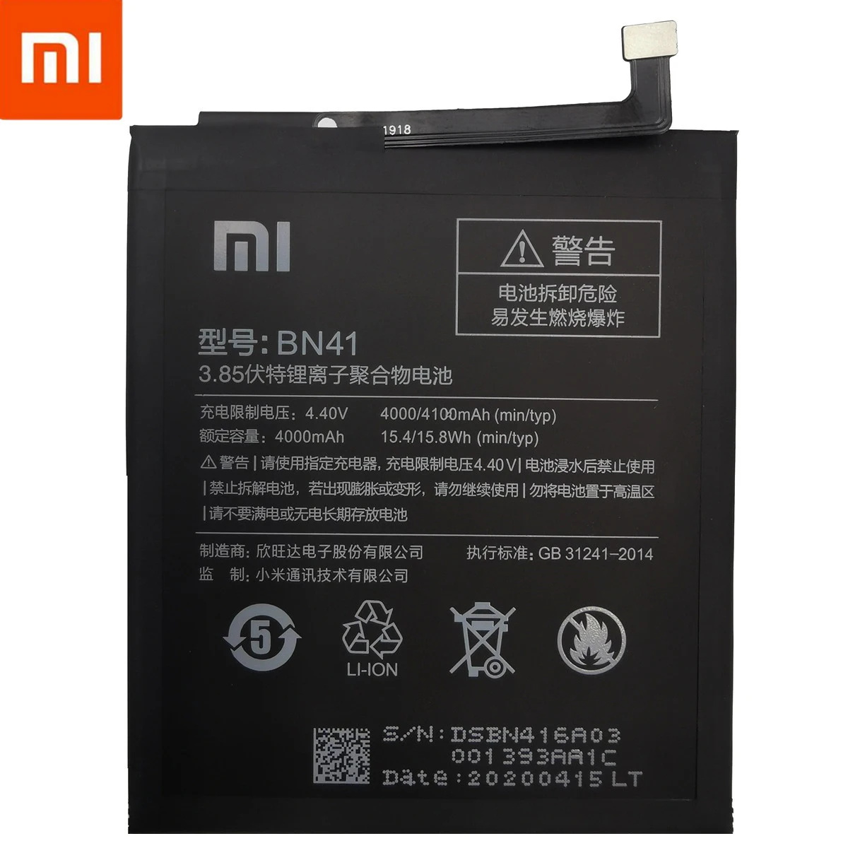 Xiao Mi Oprindelige Telefonens Batteri Til Xiaomi Redmi Note 4 4X 3 3S 3X 4X 4A 3 pro 5 5A 6 6A Pro Mi4C Mi 5X Mi 5 Mi5 M5 Mi6 Batterier