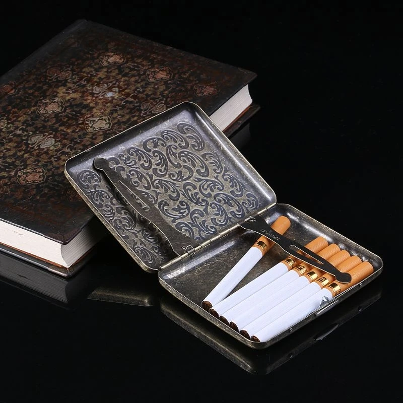 Mænds Cigaret Tilfældet med gaveæske til 20pcs Vintage Metal Cigaret Box til Salg