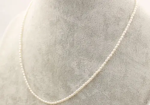 NYE Top Real pearl Små Ris-Perle-2-3mm Naturlige perle 35 cm Hvid Strand Løse Perler
