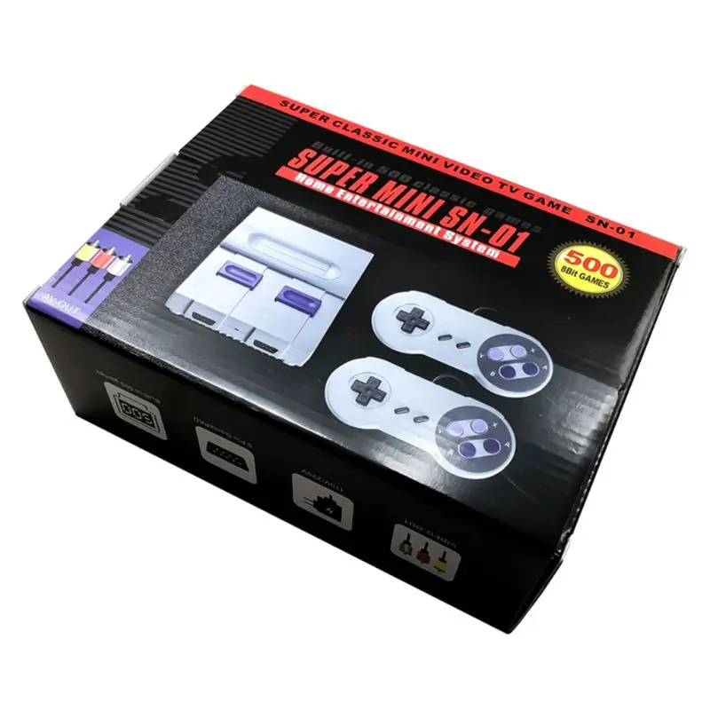 Hot Salg 1 sæt Super Mini 8Bit Spil Konsol Retro Håndholdt Gaming-Afspiller med 500 Typer Spil