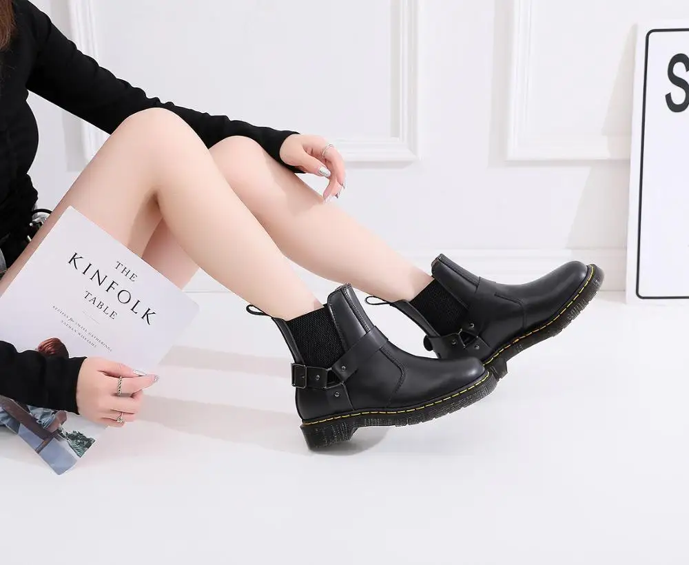 2020 vinter nye kvinders støvler Chelsea støvler trendy mode casual sko korte rør komfortable, åndbar sko par støvler