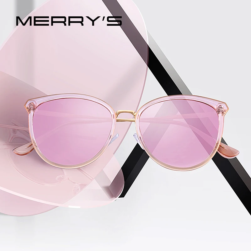 MERRYS DESIGN Kvinder Mode-Cat Eye Polariserede Solbriller Damer Luksus Mærke Toneangivende Sol briller UV400 Beskyttelse S6305