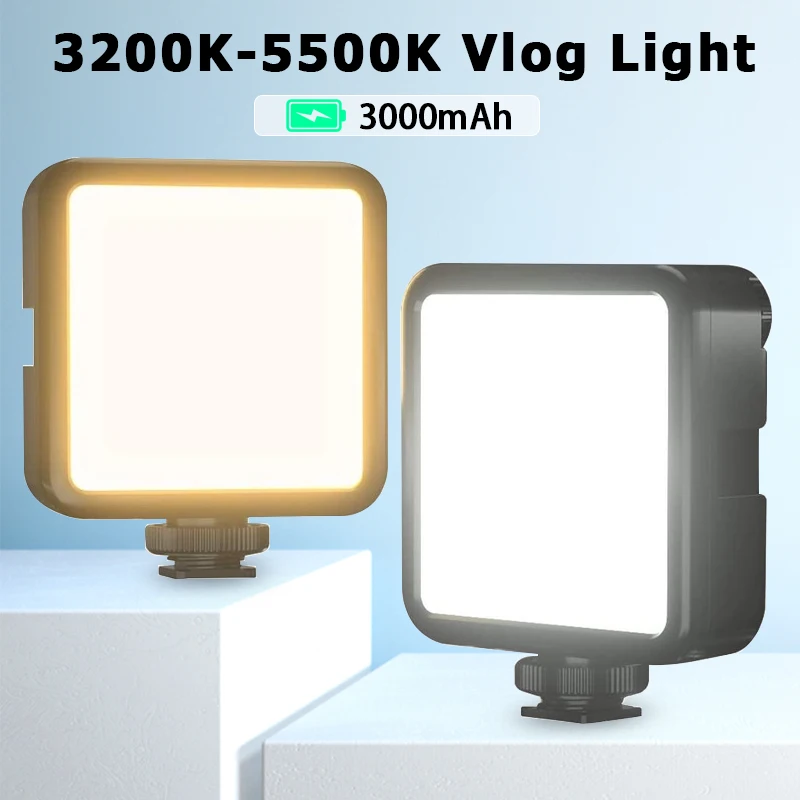 Ulanzi VL81 3200k-5600K 850LM 6.5 W Dæmpbar Mini LED Video Lys Smartphone SLR Kamera Genopladelige Vlog Fyld Lys