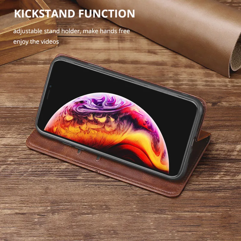 Læder Flip Wallet Case For Xiaomi POCO M2 Pro F1 X2 F2 Pro Card Slot Magnetiske Telefon Dækning for xiaomi Pocophone F1 Funda Capa