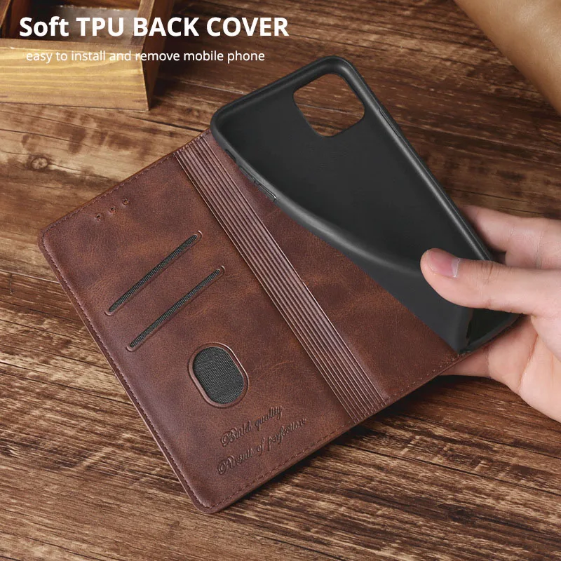 Læder Flip Wallet Case For Xiaomi POCO M2 Pro F1 X2 F2 Pro Card Slot Magnetiske Telefon Dækning for xiaomi Pocophone F1 Funda Capa