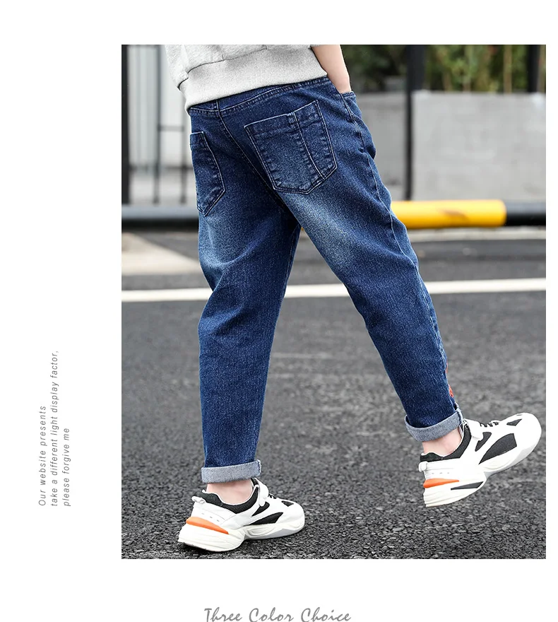 2020 Foråret Baby Dreng Denim Jeans Bukser Foråret Falder Børns Denim Bukser Børn Newstyle Designet Bukser Solid Leggings 4-14 Y