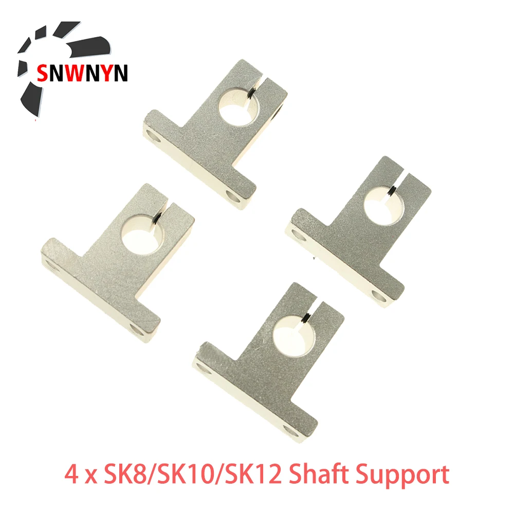 4STK SK8 SK10 SK12 Lineære kuglelejer Jernbane Aksel Støtte Blok XYZ Tabel For CNC-3D-Printer Del RU FORSENDELSE