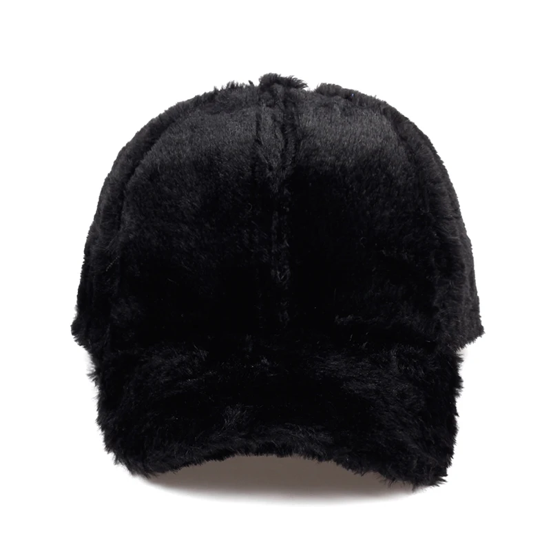 Efterår og vinter kvinder er varmt, cap, hat justerbar pels baseball cap snapback hat til udendørs sport, hatte kvindelige casual caps