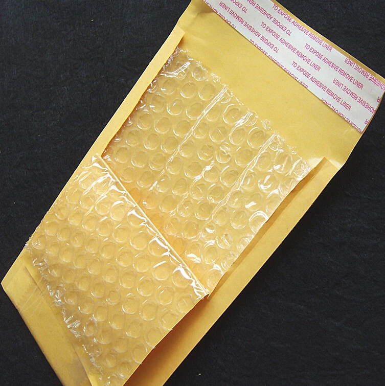 Store Gule Kraft Bubble Taske 50stk gul Polstrede Konvolutter Afsendere Forsendelse mail taske boble courier bag .12.02