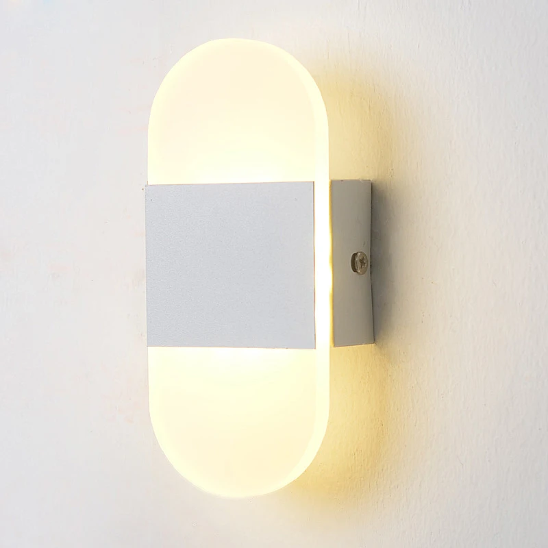 JMZM Moderne Sconce Minimalistisk LED Akryl Sengen væglampe AC85-265V Soveværelse Korridor Trappe Indendørs Dekoration væglamper