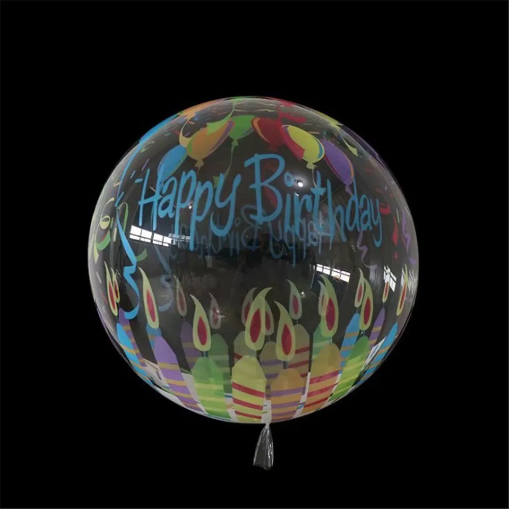2stk 20inch Gennemsigtig Bobo Klar Ballon Palm Leaf Kærlighed udskrivning af Helium-Balloner Bryllup, Fødselsdag, Baby Shower fest Dekoration