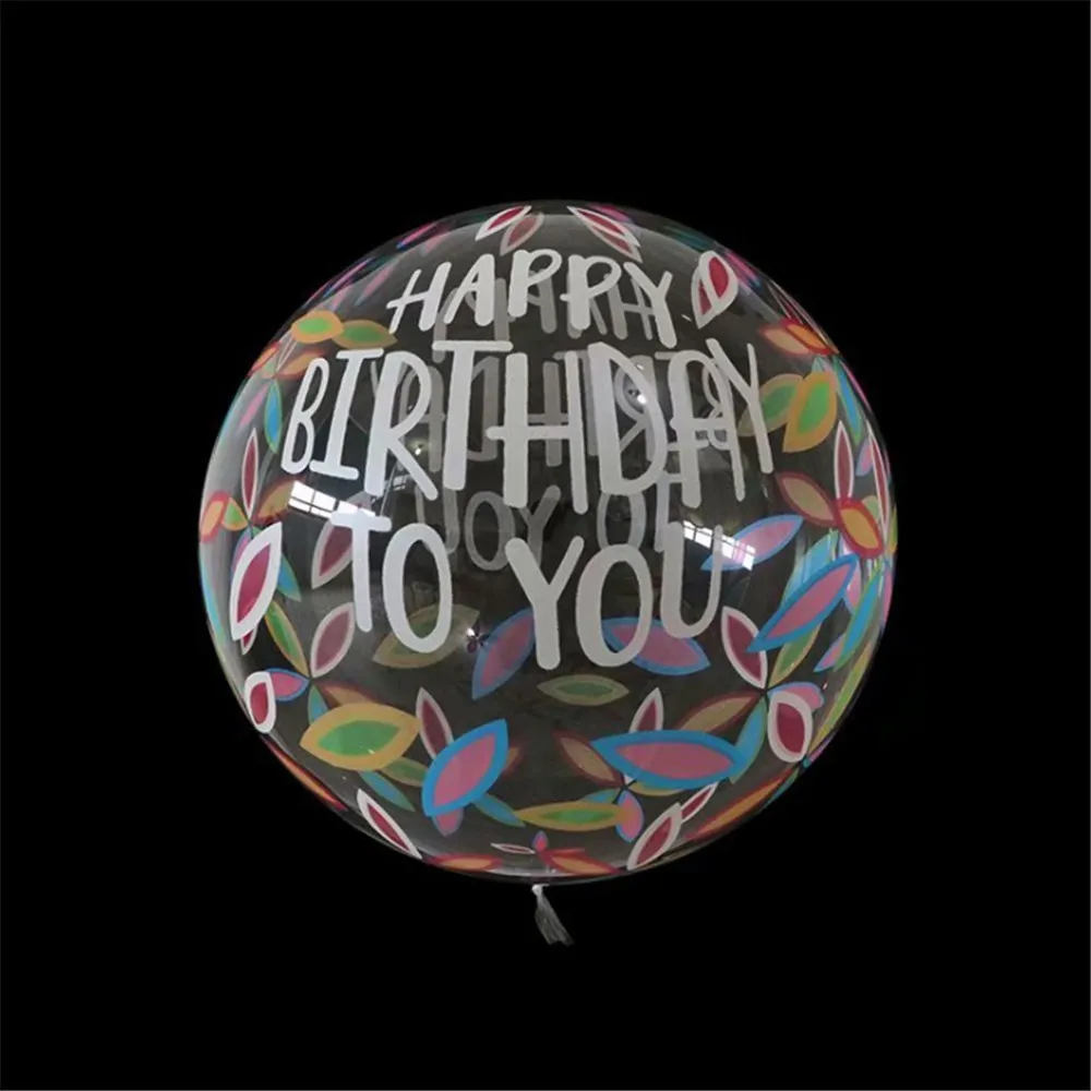 2stk 20inch Gennemsigtig Bobo Klar Ballon Palm Leaf Kærlighed udskrivning af Helium-Balloner Bryllup, Fødselsdag, Baby Shower fest Dekoration