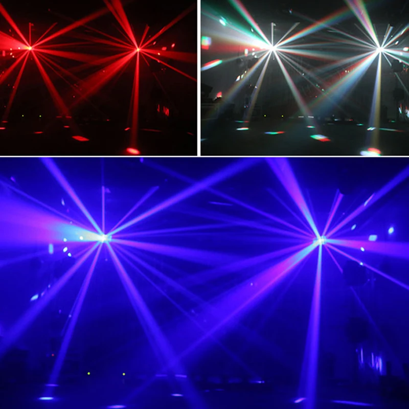 Gratis forsendelse 2 x10w RGBW 4IN1 LED Butterfly Stråle Lys, Høj lysstyrke effekter scenebelysning DJ Disco party lys projektor
