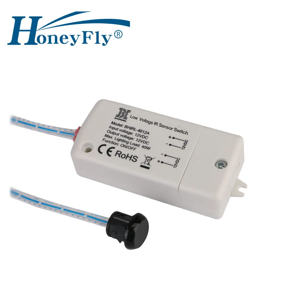 HoneyFly NYE LED 12V DC IR-Sensor Switch 40W Infrarødt Lys Skifte Til LED Lamper LED Strips Motion Sensor Hånd Bølge 5-8CM CE