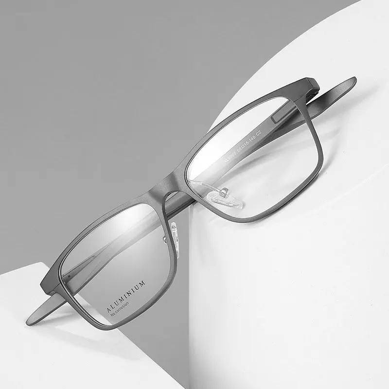 Aluminium Magnesium Frame Briller Fuld Rim Briller Mænd Business Stil Anti Blue Ray Optiske Briller Nye Ankomst