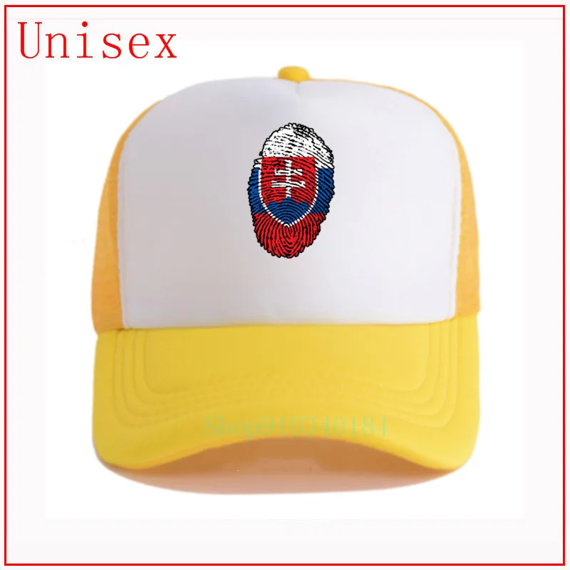 Slovakiet Flag Fingeraftryk trucker hatte til mænd hatte til kvinder baseball trucker hatte til mænd hatte til kvinder, baseball på tværs af Kpop