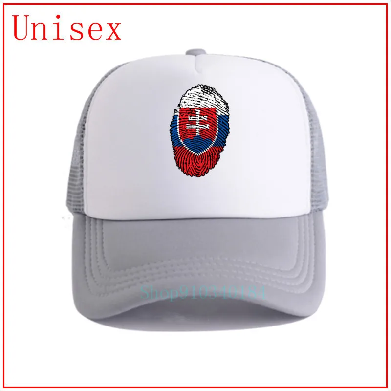 Slovakiet Flag Fingeraftryk trucker hatte til mænd hatte til kvinder baseball trucker hatte til mænd hatte til kvinder, baseball på tværs af Kpop