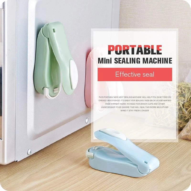 Bærbare Varme Sealer Plastik Pose til Opbevaring Pakke Mini Forsegling Maskine Fangere Let Resealer for Mad, Snack Køkken Gadget