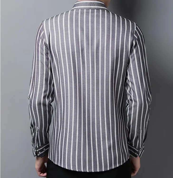 2020 Nye Mænd Stripes langærmet Shirt til Mænd Casual 2020 Foråret Efteråret Ny Virksomhed Smuk Shirts JJ-203