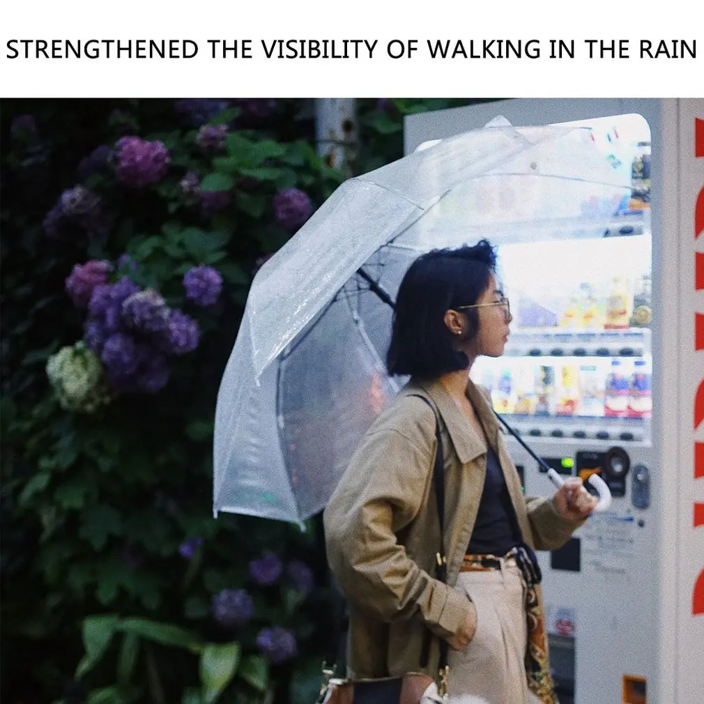 Vindtæt Mode Gennemsigtig Klar Automatisk Paraply, Parasol Til Bryllup Part Fordel Stå Inde Ud Af, Regn Beskyttelse