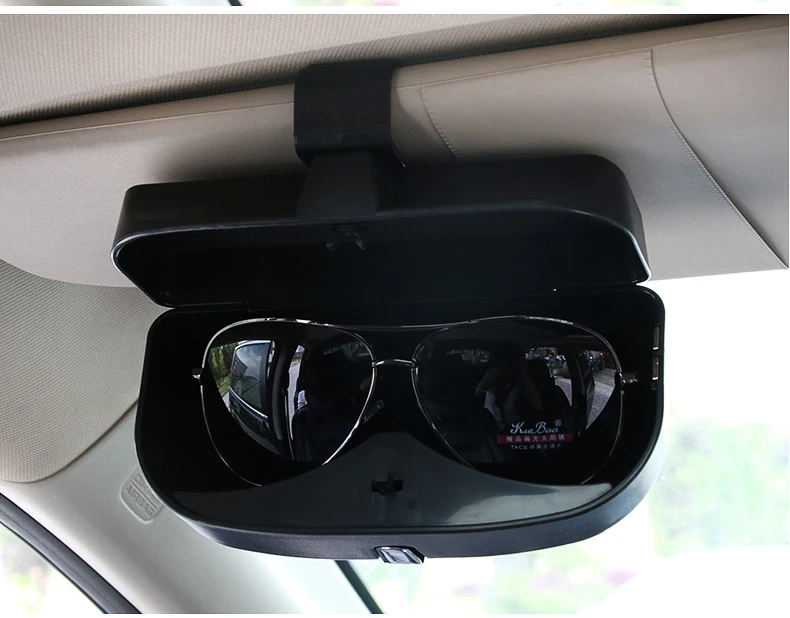 Bilens solskærm Briller Sag Arrangør Briller Storage Box Holder Til Borgerlig Overenskomst Explorer Angkway Golf Q3 Q5 K3 CHIZIYO