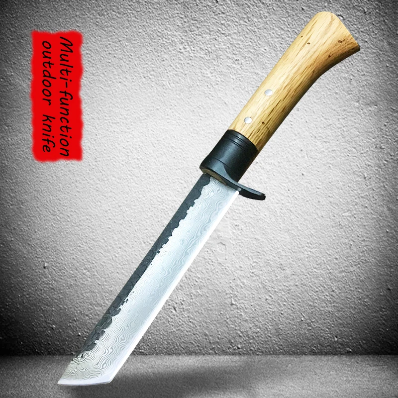 Manuel smedning med høj hårdhed lille straight kniv felt overlevelse dykning kniv selvforsvar samling kniv gaver udendørs