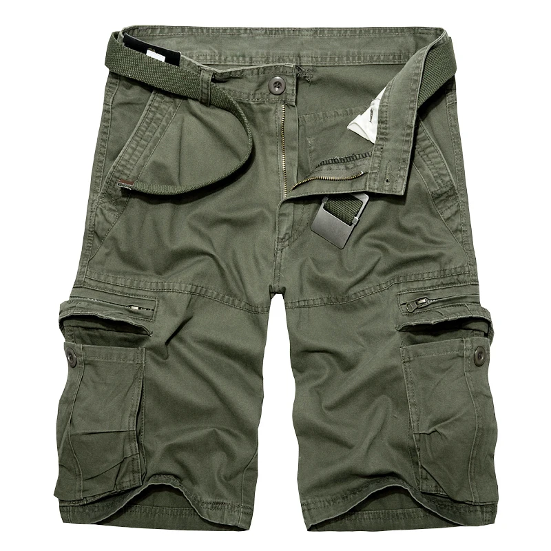 Cargo Shorts Mænd Sommeren Bomuld Casual Army Grøn Shorts Mænd i Knælange, Mode, Multi-lomme Løse Shorts Plus Size 29-40