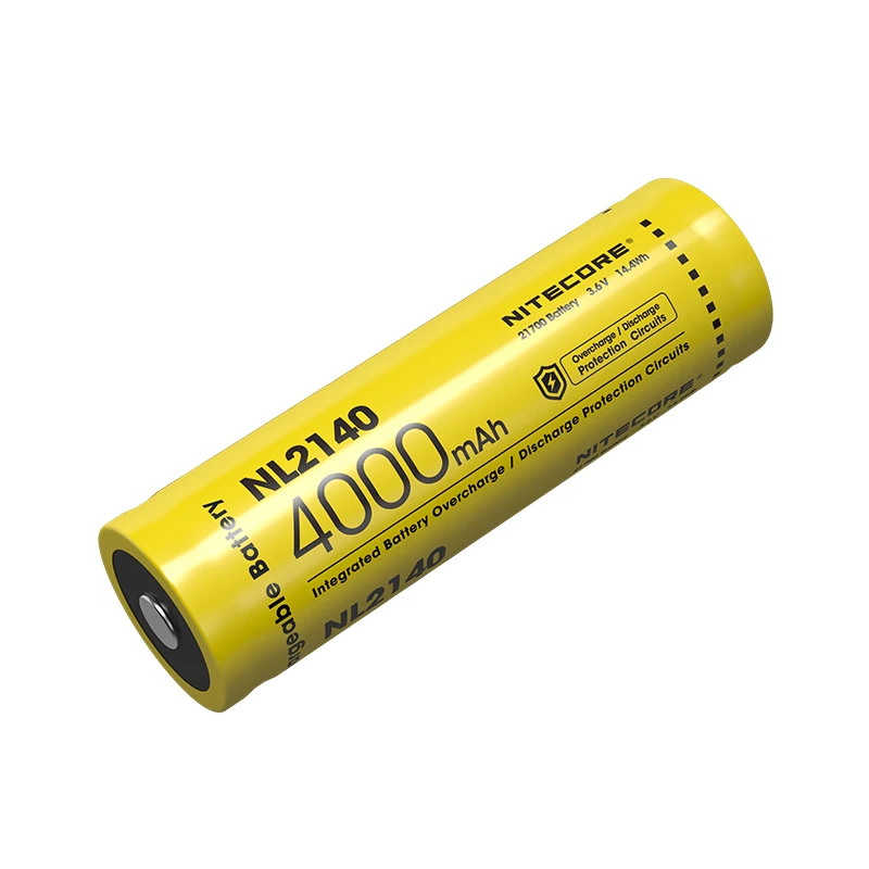 NITECORE 21700 Li-ion Genopladeligt Batteri NL2140 4000mAh 3,7 v Interne Batteri til Nitecre LED Lommelygte