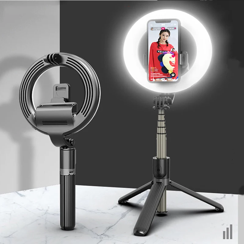 Selfie Stick Trådløse Bluetooth-Sammenklappelige Stativ Udvides Monopod med Fjernbetjening Kamera, selvudløser Rod Telefonen Stabilisator