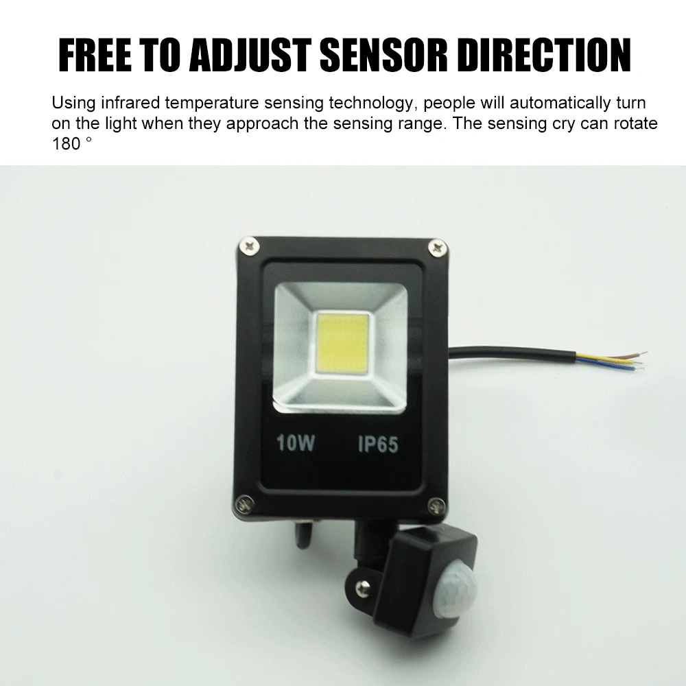 Motion Sensor LED Flood Light, Vandtæt IP65 Reflektor Projektør Lampe 10W 30W-50W 220V dig brand Led Udvendige Offentlig Spot Light