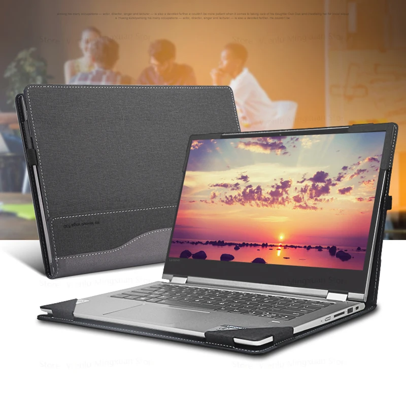 Laptop Case Til Lenovo Ideapad C340 14 Tommer Laptop Sleeves Til Lenovo IdeaPad C340-14IML Unisex PU Læder Beskyttende Dække Gave