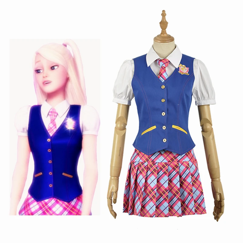 Anime Princess Charm School Sophia Hana Sang Blair Willows JK Uniform Voksen Cosplay Kostume Tøj Halloween Outfits
