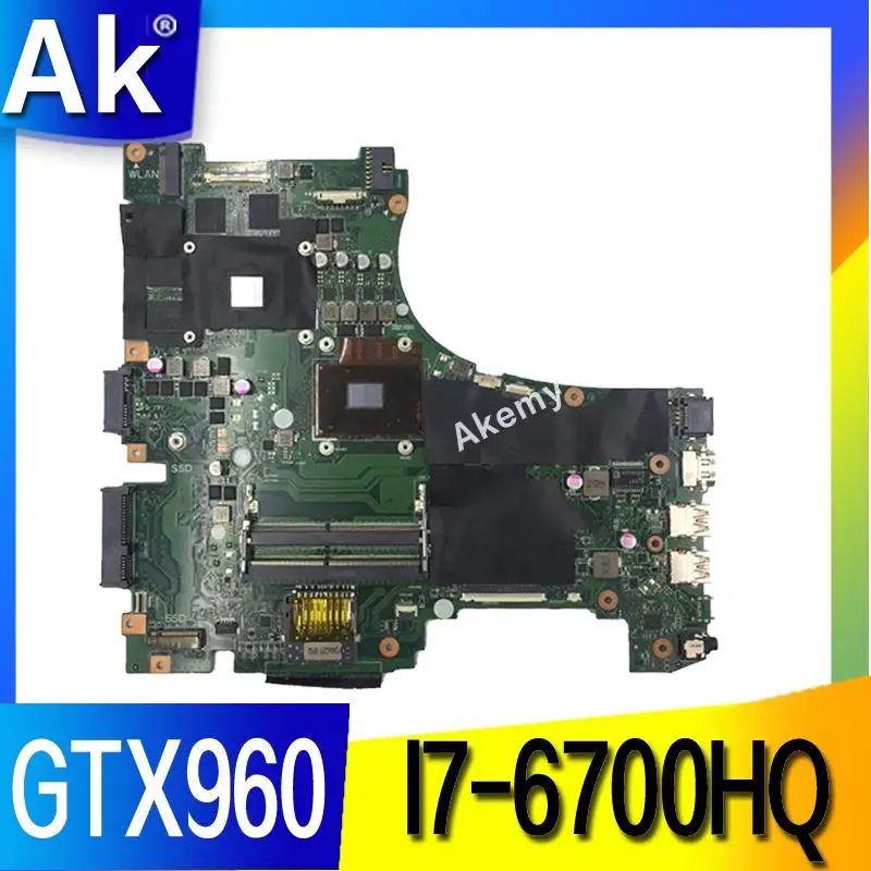AK ROG GL553VW Laptop bundkort til ASUS GL553VW GL553VD GL553E GL553V GL553 Test oprindelige bundkort I7-6700HQ GTX960M