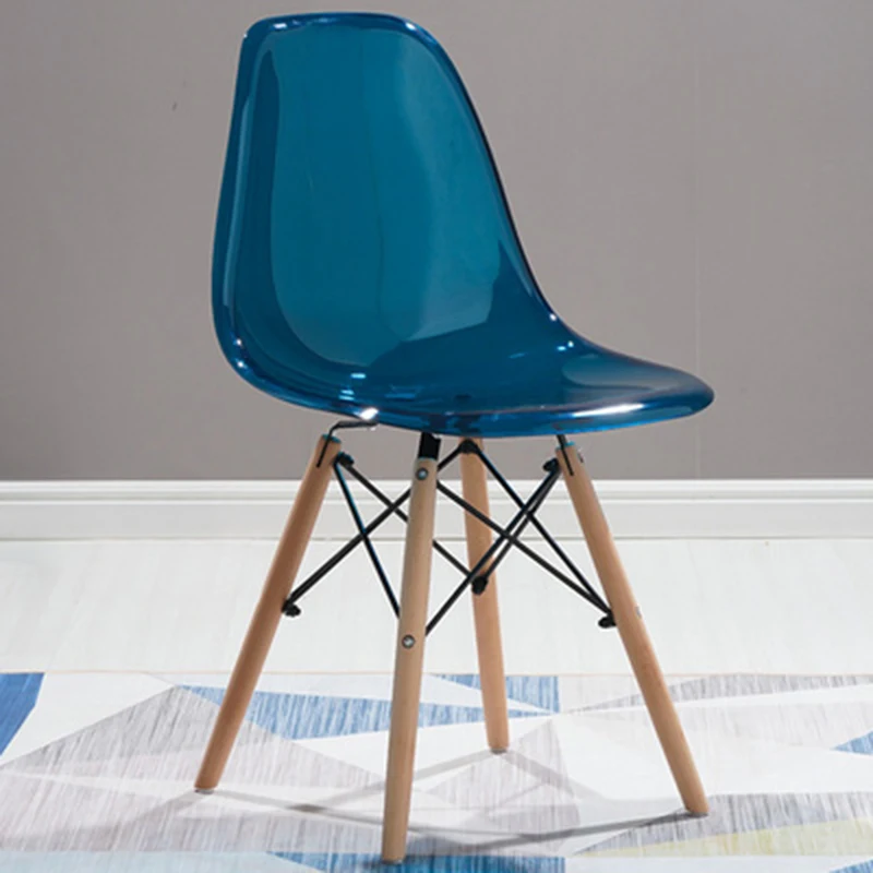 Spisestue møbler spisestuestole moderne stol ryglæn afføring Nordiske forhandlinger kontor stol i massivt træ transparent stol