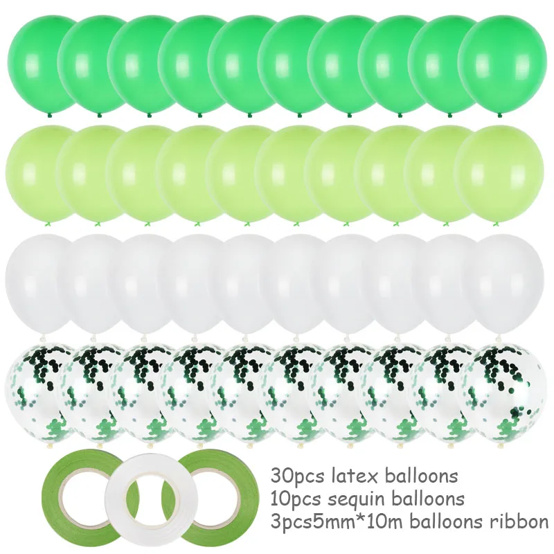 43pcs Konfetti Folie Ballon Sæt Latex Fødselsdag Balloner Bryllup Fest Dekoration Baby Brusebad Globos Bånd Tilbehør, Forbrugsstoffer