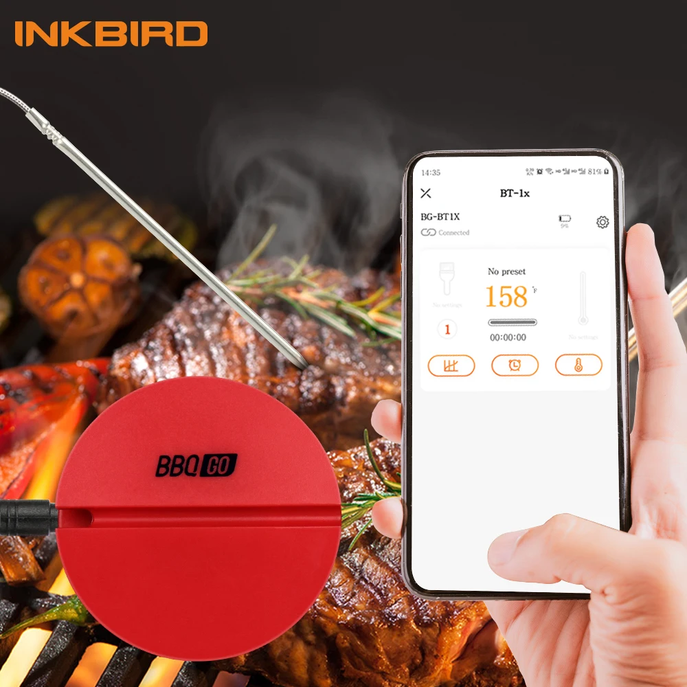 Inkbird BG-BT1X Digital BBQ Køkken Termometer Mad Madlavning Kød, BBQ-Termometer, Sonde Til Mad, Kød, Grill BBQ Køkken
