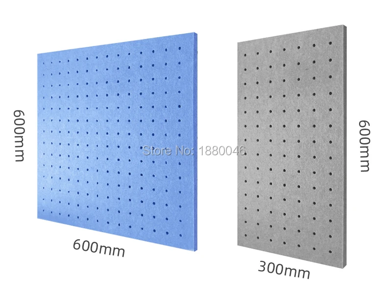 1box 10stk størrelse 60x60cm Øko-venlige Perforeret Polyester Materiale akustiske paneler lyddæmper akustisk behandling vægpaneler