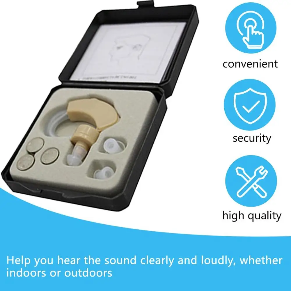 JZ-1088A Komfortable Digitale Høreapparater Bærbare Forstærker Let at Høre Hjælper Usynlig Lyd Forstærker