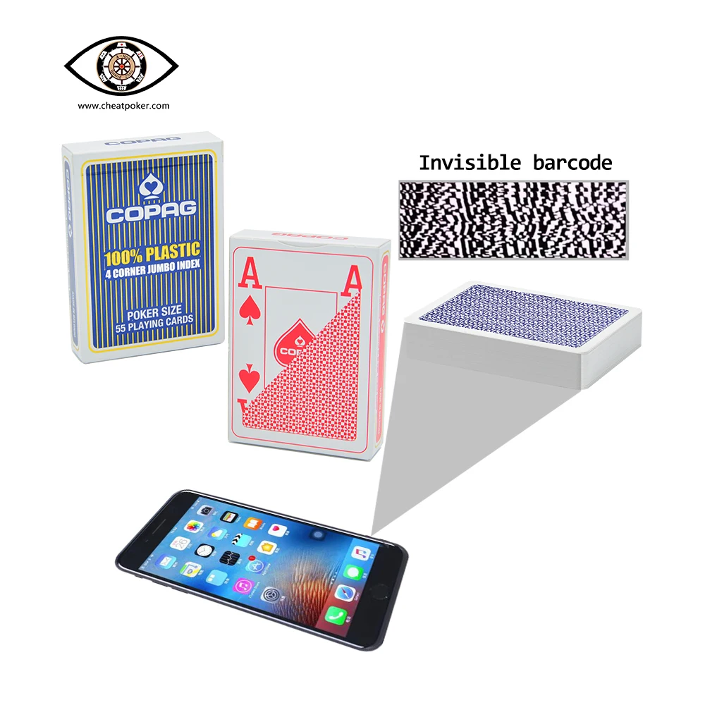 Copag Stregkode, der er Markeret Spille Kort for Anti Cheat Poker Analyzer Plast 4 Hjørne Skrifttyper Copag Kort, der er Markeret til Magiske Tricks