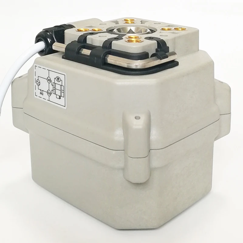 Elektrisk ventil aktuator 15Nm af ISO5211 standard F03 og F05 forbindelse kran, motroized ventilmotor 110V til 230V Tsaifan
