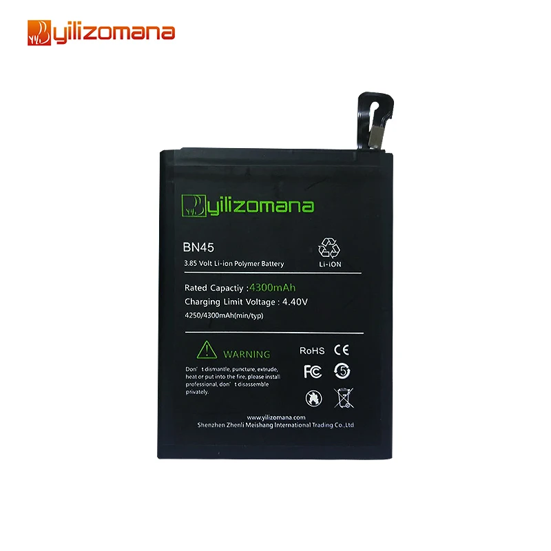 YILOZOMANA Høj Kapacitet Oprindelige Telefonens Batteri BN45 For Xiaomi Redmi Note 5 Udskiftning af Batterier 4300mAh Værktøjer