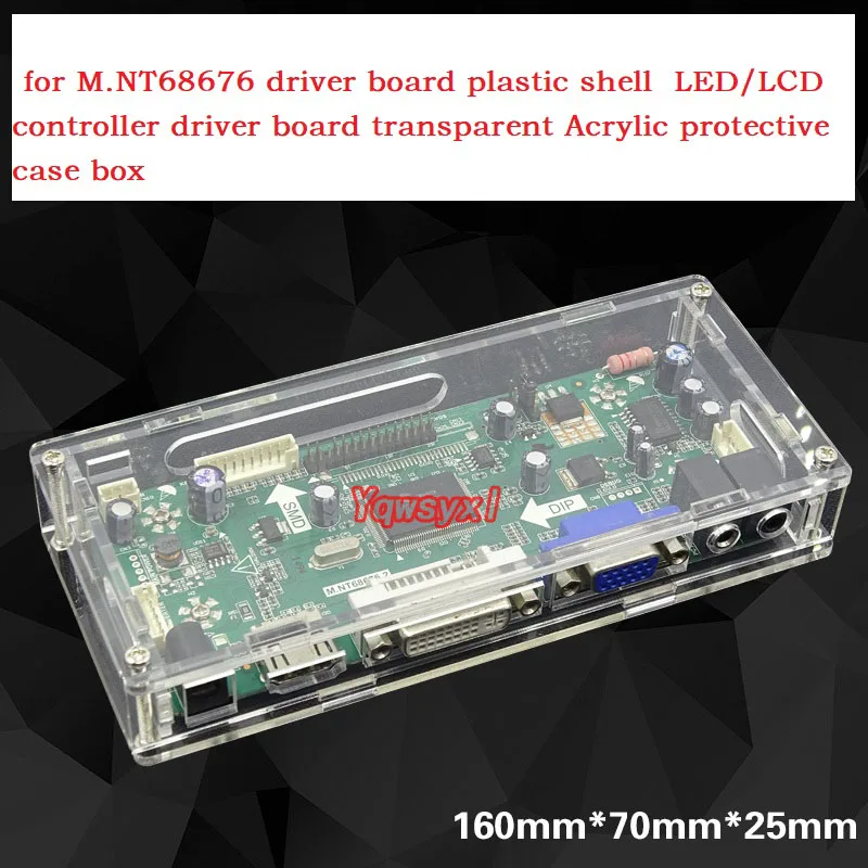 Yqwsyxl for M. NT68676 driver yrelsen plast shell LED/LCD-controller driver yrelsen gennemsigtig Akryl beskyttende kasse