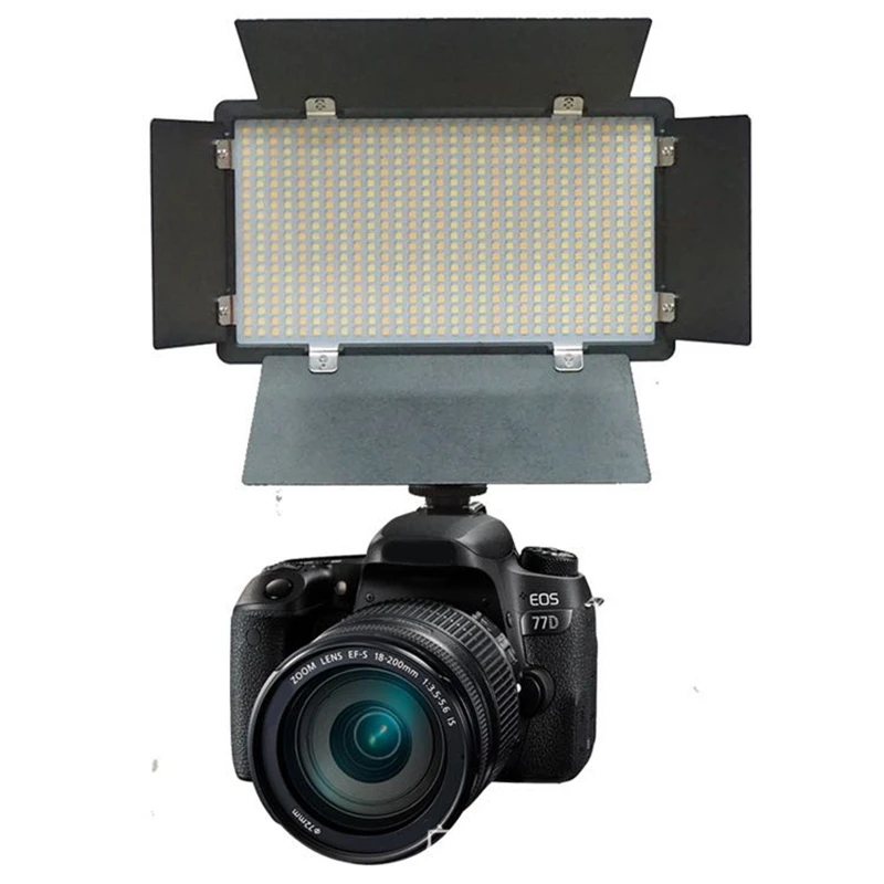 Fotografering 600 LED-Perler Video Lampe Panel 3300K-5600K 40W 3600LM Dæmpes til Kamera, Video DV-Camcorder OS Plug