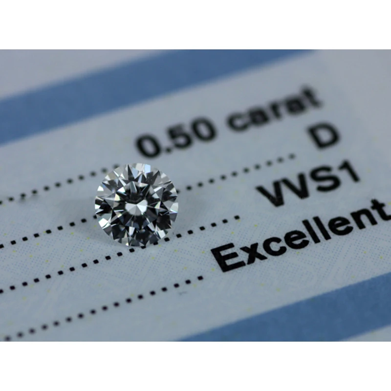 D Farve 5mm Runde Strålende Cut Loose Moissanite 0.5 ct Karat DIY materiale løse perler af høj kvalitet Perle sten
