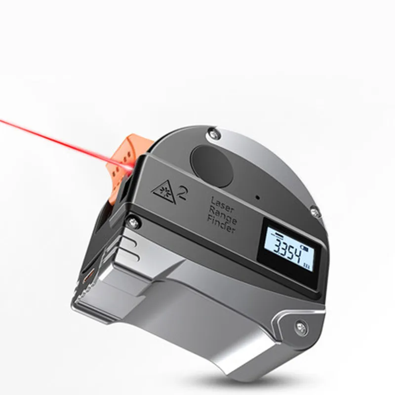 DANIU 30M Laser Afstandsmåler Anti-fald Stål Tape Høj nøjagtighed Infrarød Digital Laser afstandsmåler til Måling af Værktøjer