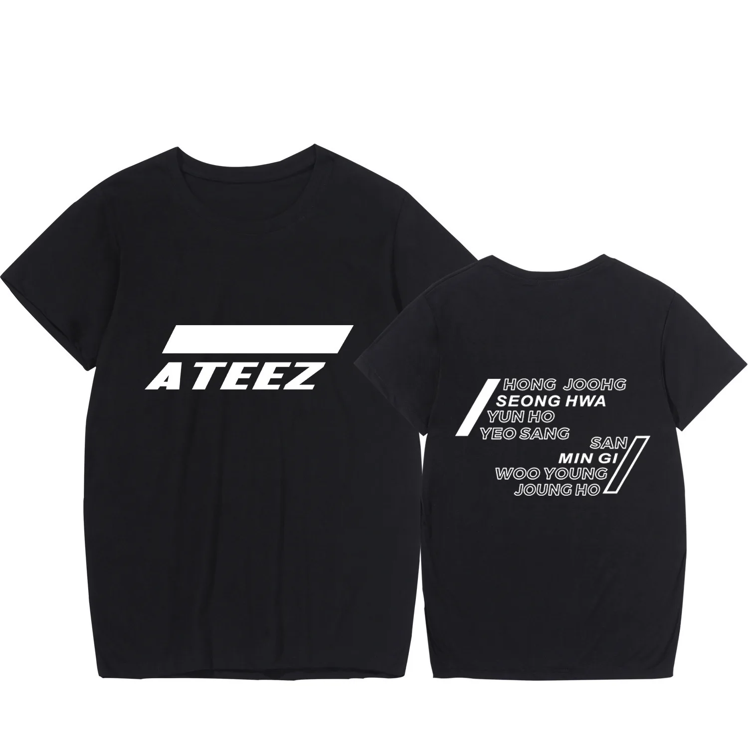 2019 Nyt Mønster Ateez T-shirt Korea Hot Kombinere Mode t-shirt Kort Ærme Skam Fabrik harajuku