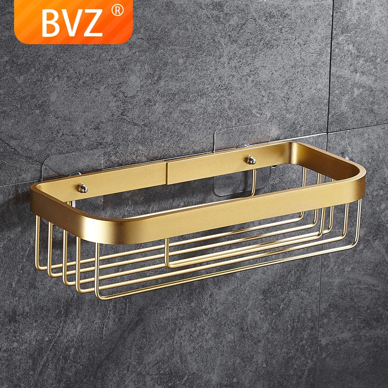 BVZ B Style Lang Badeværelse Hylder Shower Gel Holder Badeværelse Lagerplads Aluminium Bruser hylde Brusebad Shampoo Kosmetiske Hylderne