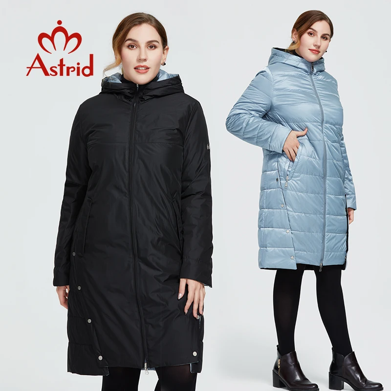 Astrid 2020 Nye Vinter Kvinder frakke kvinder lang varm parka fashion Jakke hooded To Side Bærer kvinde tøj Nyt Design 9191